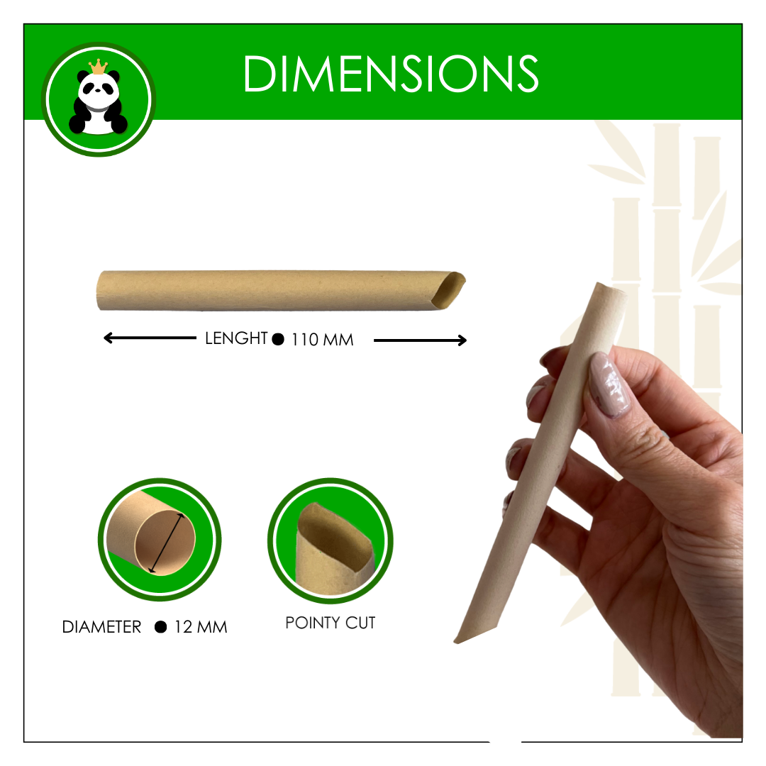 Short Large Boba/Smoothie Straws - Unwrapped