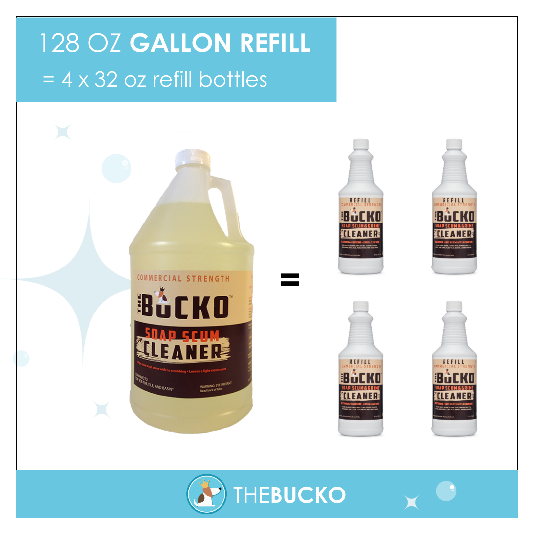 The Bucko Soap Scum and Grime Cleaner Gallon - Case of 4