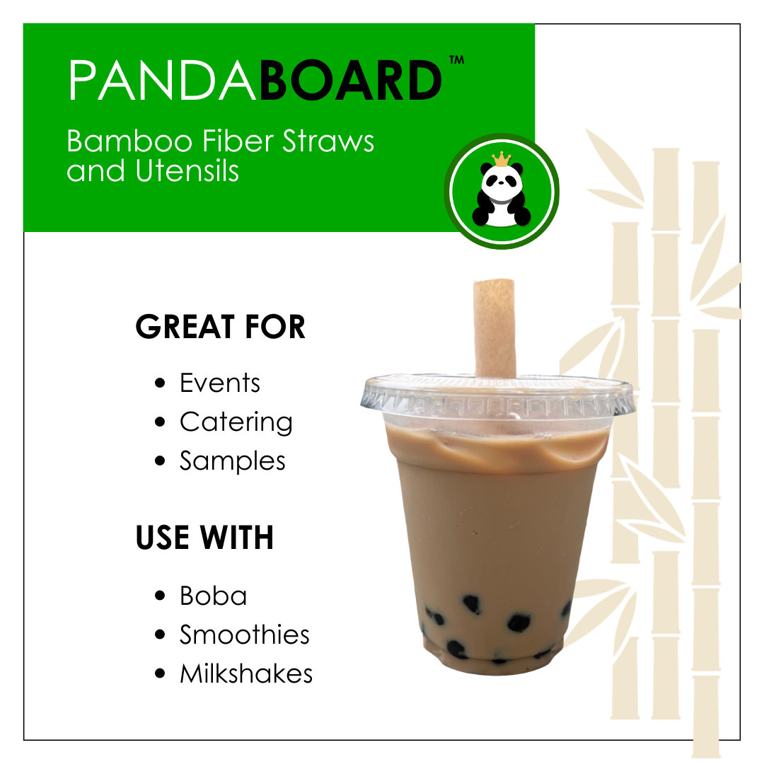 Short Large Boba/Smoothie Straws - Unwrapped