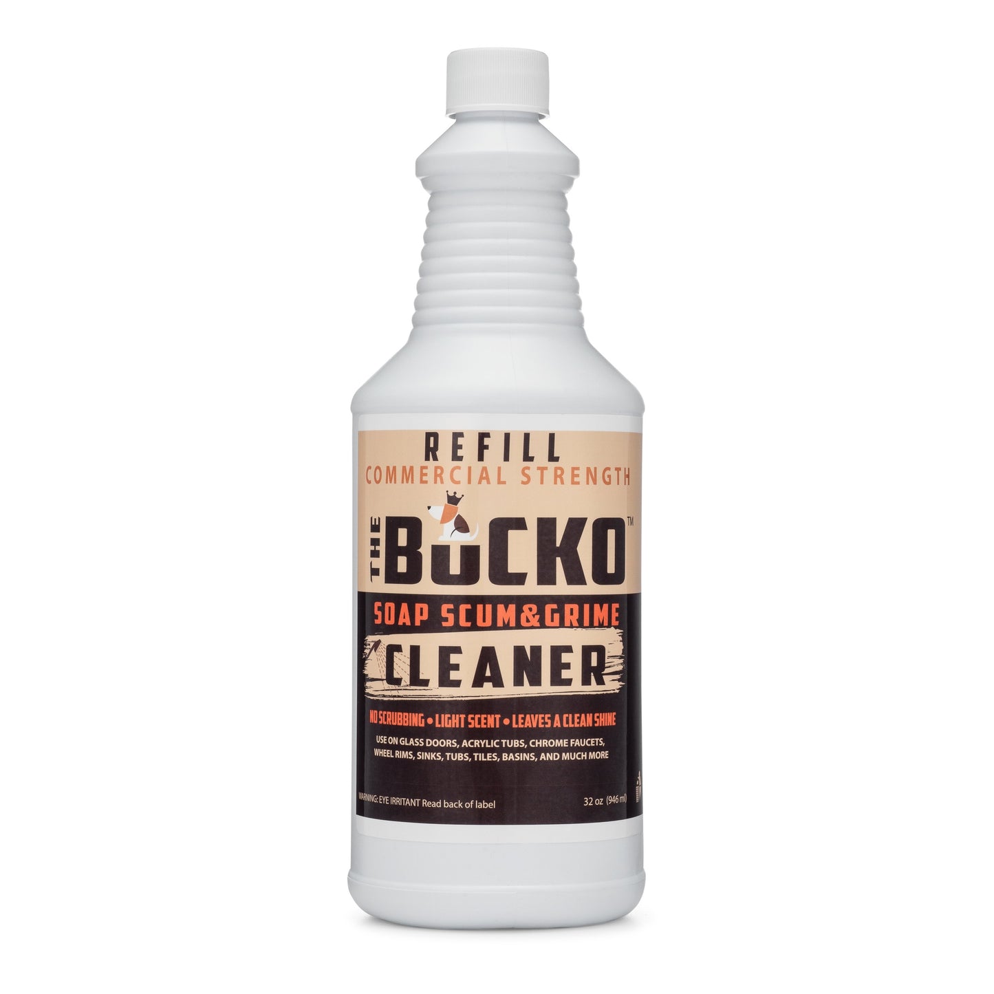 The Bucko Soap Scum and Grime Cleaner (32 oz refill, no Sprayer)