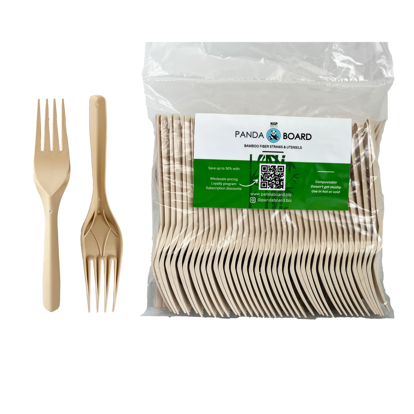 Pandaboard Bamboo Fiber Forks