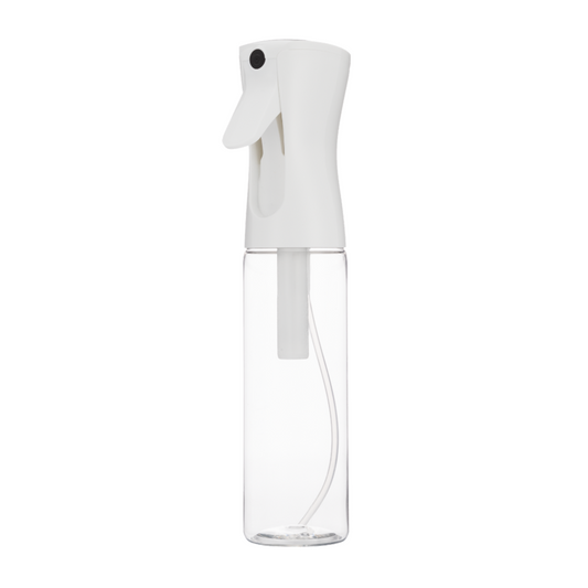 10oz Fine Mist Spray Bottle (Case of 36 / White Sprayer / Clear Bottle)