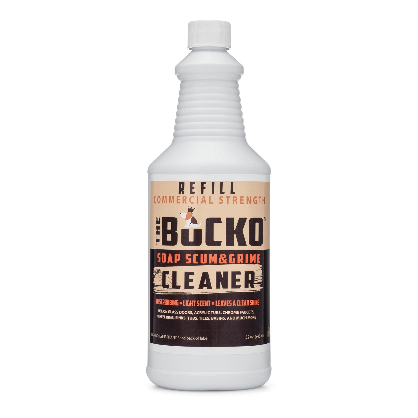 The Bucko Soap Scum and Grime Cleaner (32 oz refill, no Sprayer)